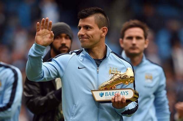 Sergio Aguero wins the Golden Boot in 2015.